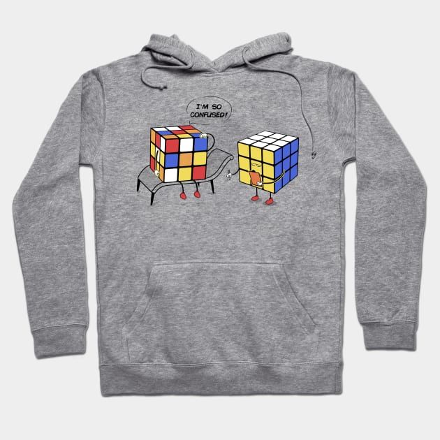 Confused Magic Cube Hoodie by UmbertoVicente